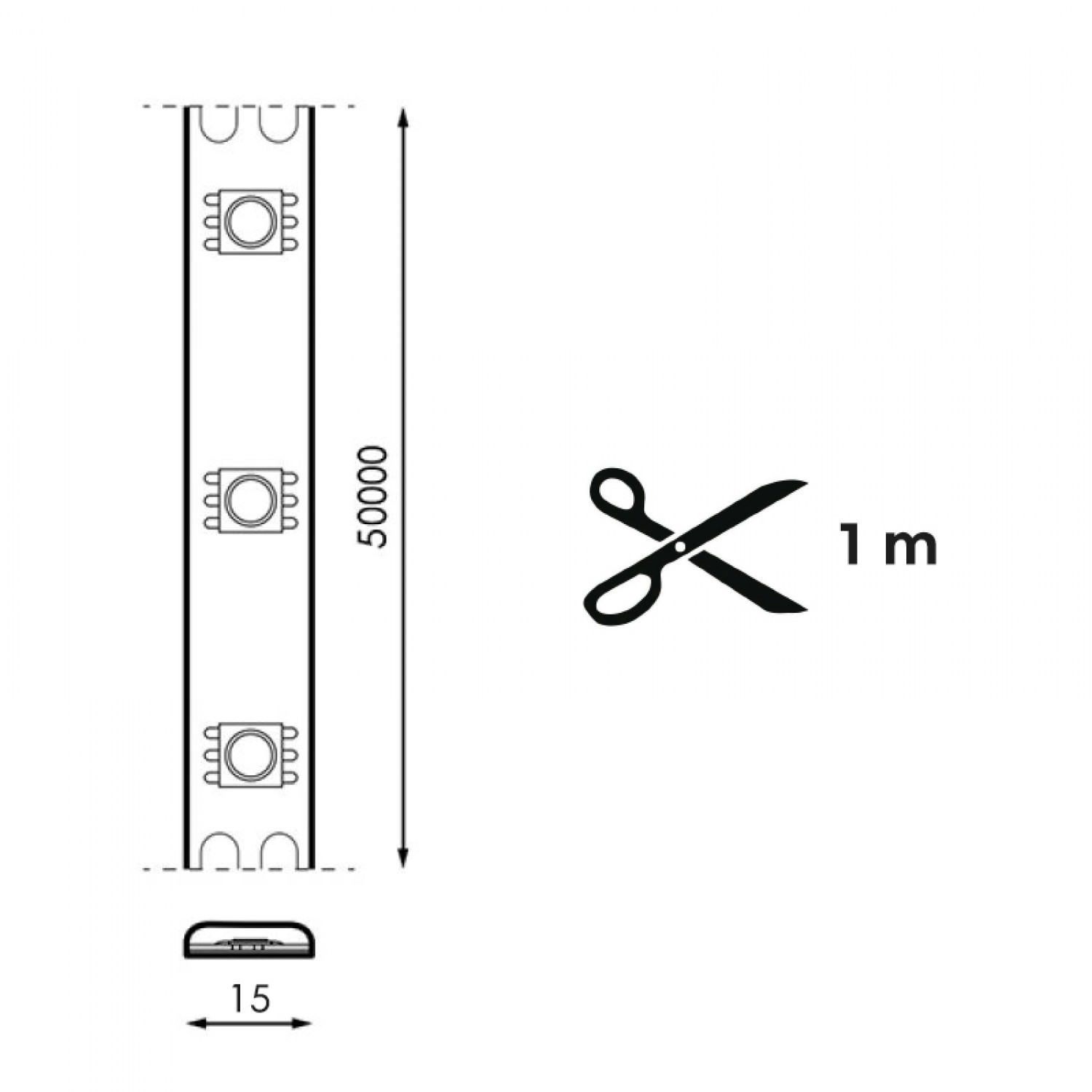 Fita LED 220V SMD Max 14W/m - 50 metros 4500K - Image 2