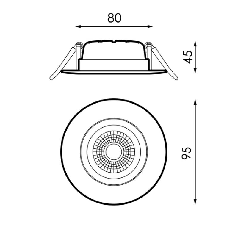 Foco Downlight LED Direcionável Cobmon 10W 4500K - Image 2