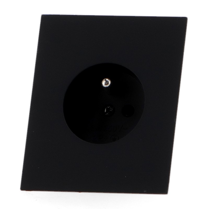 Tomada Schuko Francês - CC Preto