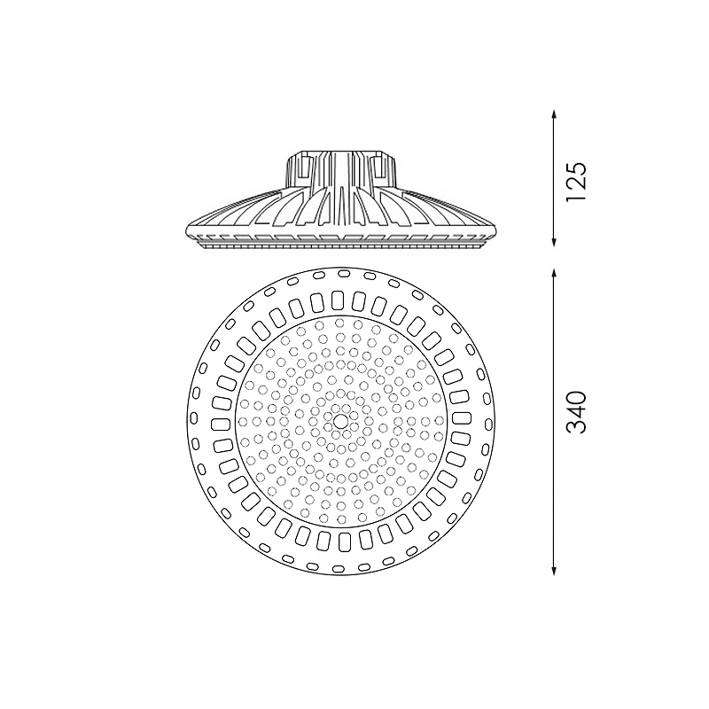 Campânula Ufo LED Inspire 150W 4500K - Image 2