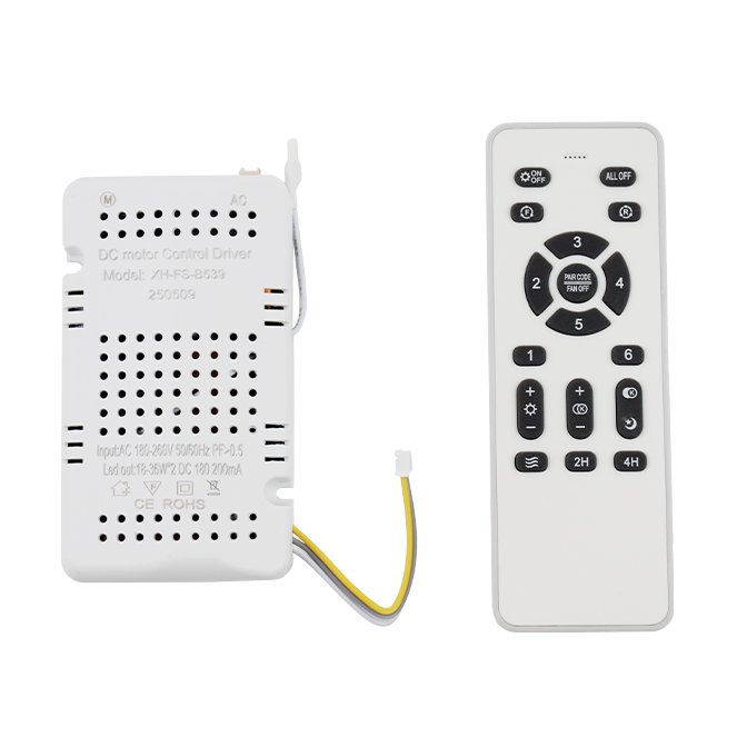 Kit comando remoto e controlador para ventoinhas para modelo ECO com motor DC