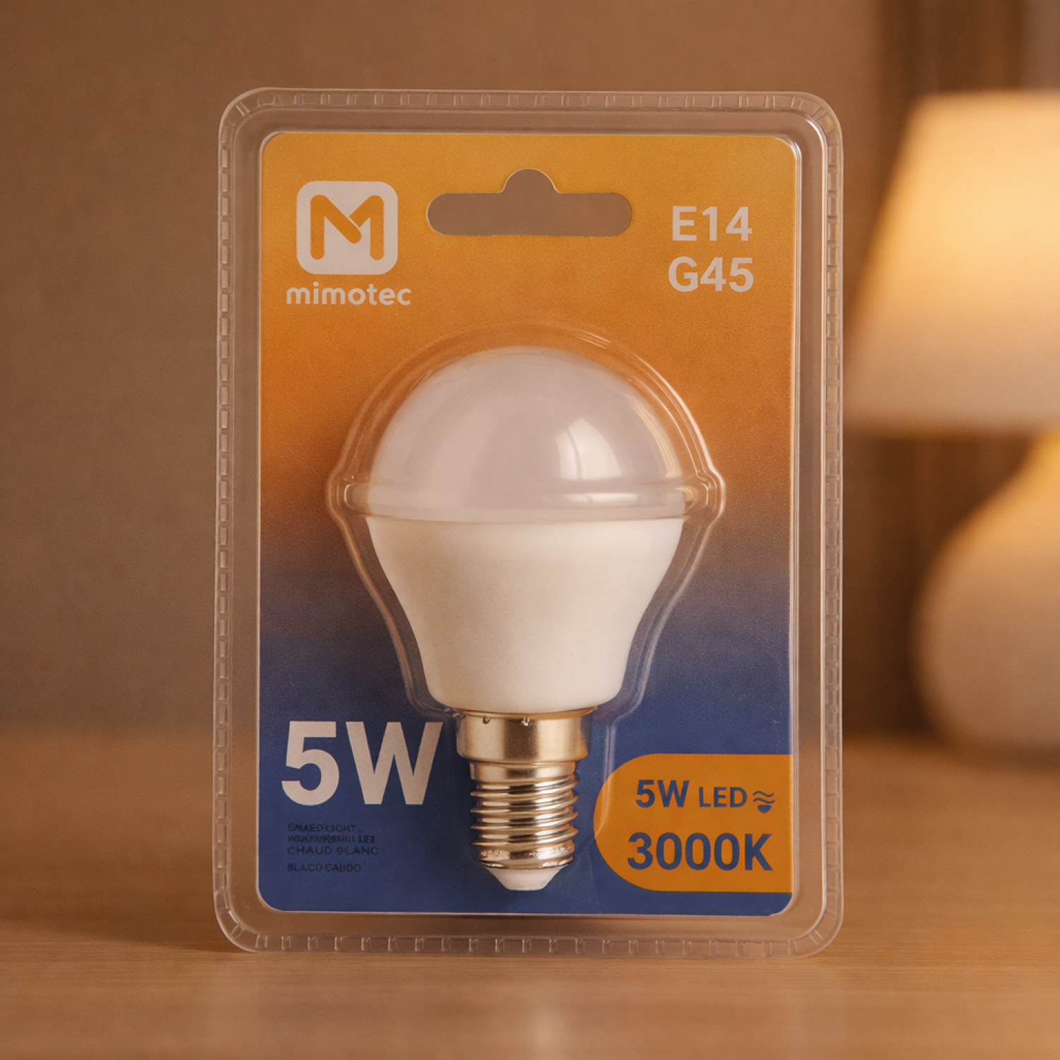 Lâmpada LED E14 G45 5W 3000K