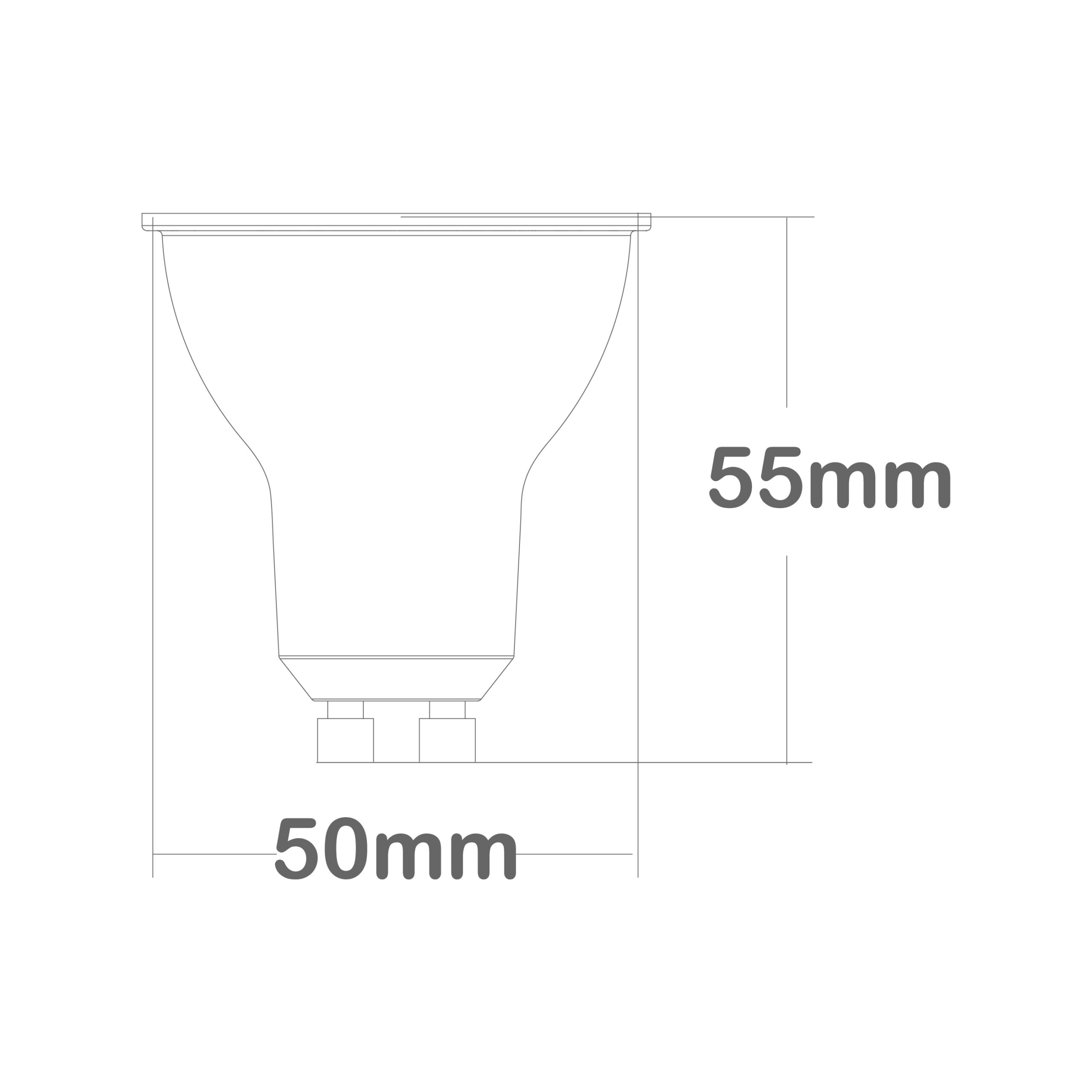 Lâmpada GU10 DURAMAX LED 5W 3000K 530lm 100° Branca - Image 2