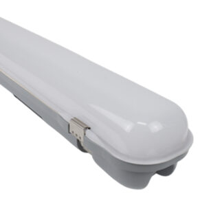 Armadura estanque LINESTA X2 D 120cm IP65 36W LED 3850lm 4000K C.120xL.7,4xAlt.7,5cm cinzento