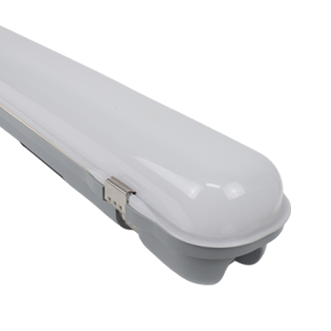 Armadura estanque LINESTA X2 D 120cm IP65 36W LED 3850lm 6400K C.120xL.7,4xAlt.7,5cm cinzento
