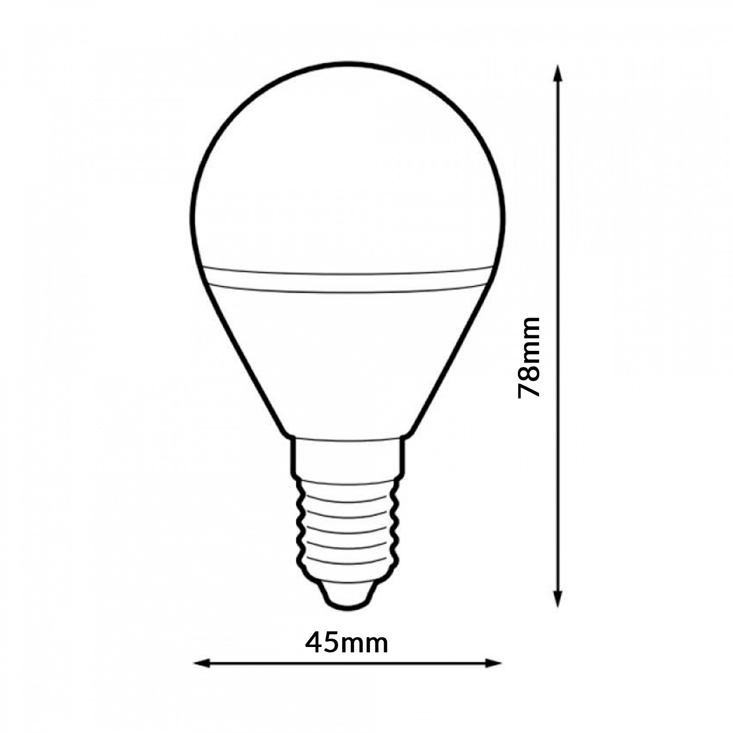 Lâmpada LED E14 G45 5W 3000K - Image 2