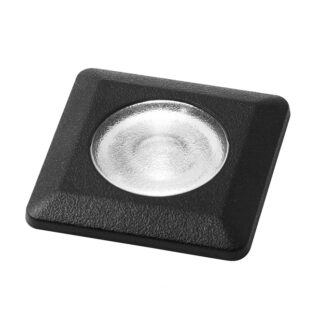 Aplique/Foco de encastrar ALDO quadrado 1xG9 1,7W 3000K IP67 C.5xL.5xAlt.11cm resina preta